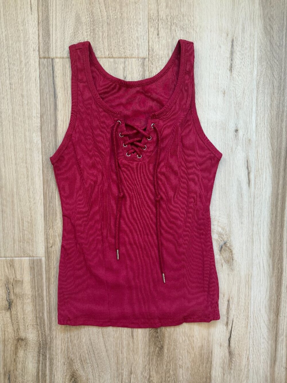 NWOT Lace Up Tank